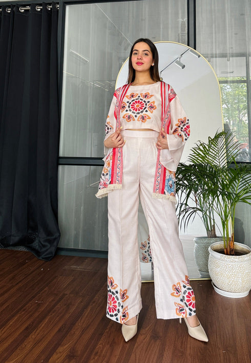 Beige & Bloom 3 Piece Co-ord Set